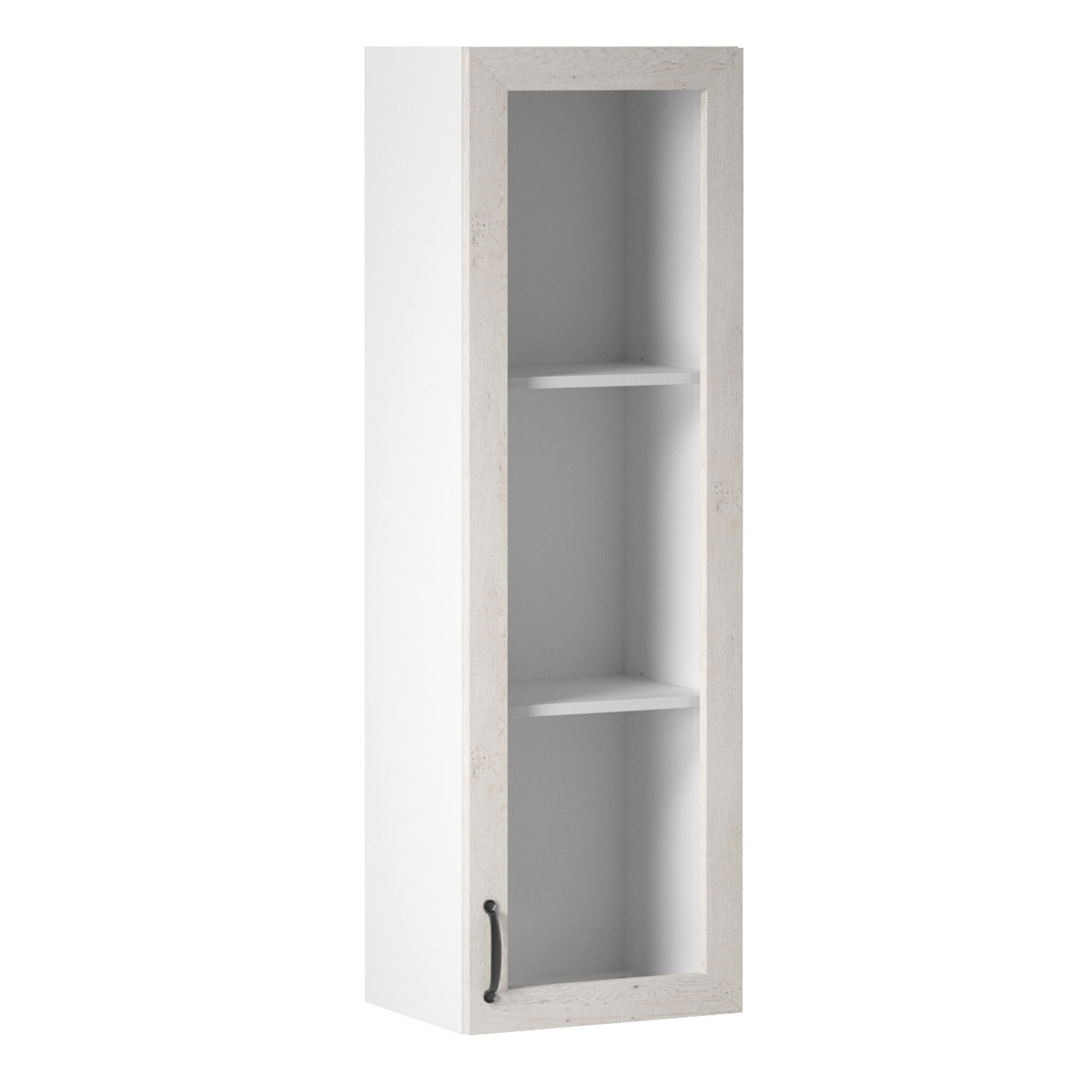 Dulap superior ROYAL W40S, alb/pin nordic, dreapta