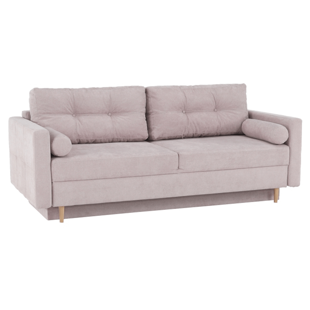 Canapea extensibila AURELIA, roz antic textil Queens