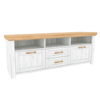 RTV masuta B SUDBURY, stejar craft auriu/stejar craft alb