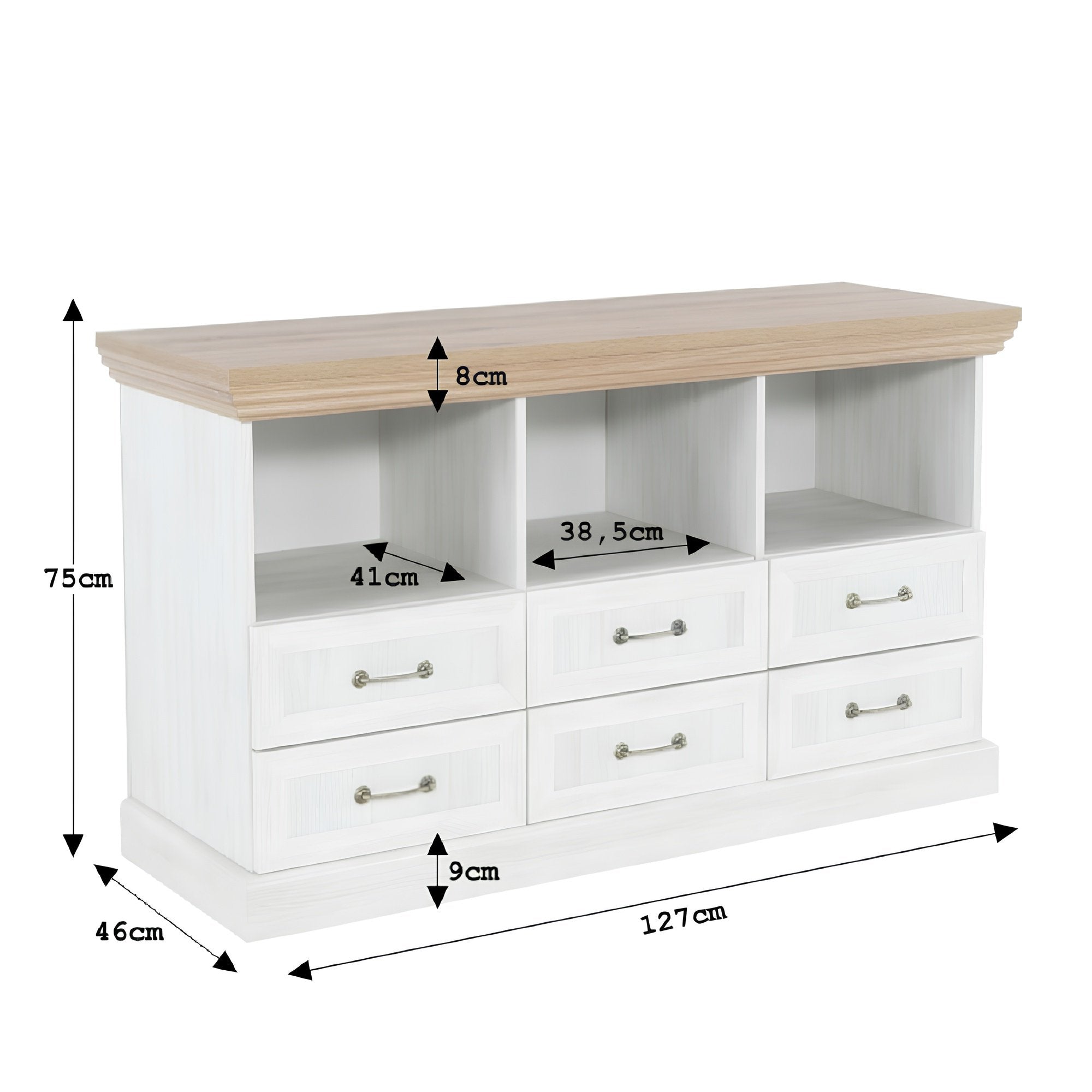 Masuta TV ROYAL, pin / stejar