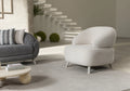 Fotoliu modern Boucle Jesse – Maxinova (imaginea 1)