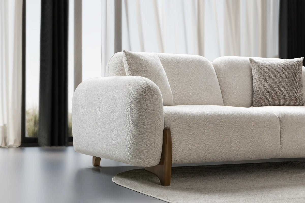 Canapea 3 locuri, semiextensibila Moderna Boucle Belize – Maxinova (imaginea 3)