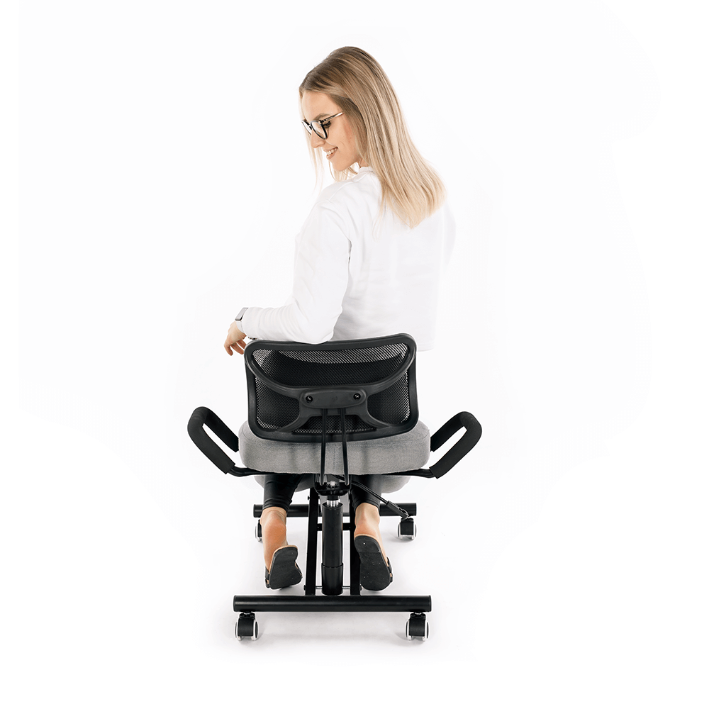 Scaun de ingenunchiere ergonomic, gri-maro Taupe / negru, RUFUS