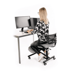 Scaun de ingenunchiere ergonomic, gri-maro Taupe / negru, RUFUS