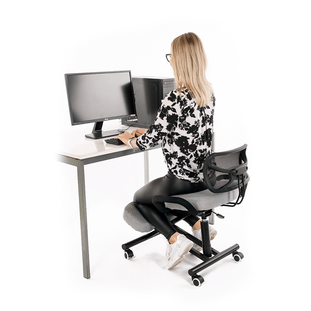 Scaun de ingenunchiere ergonomic, gri-maro Taupe / negru, RUFUS