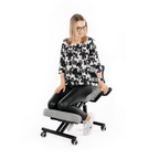 Scaun ergonomic tapitat RUFUS, vedere 2