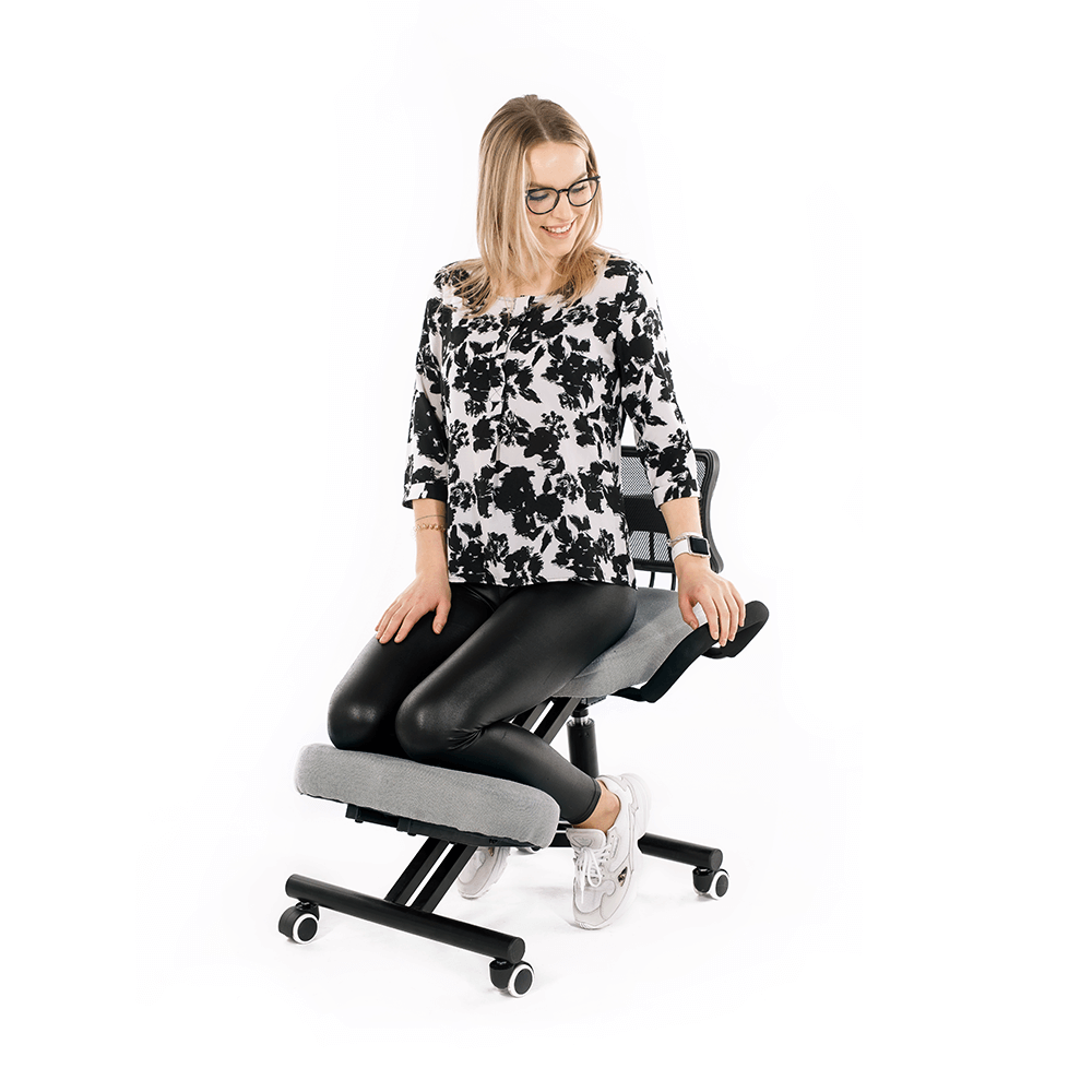 Scaun ergonomic tapitat RUFUS, vedere 2