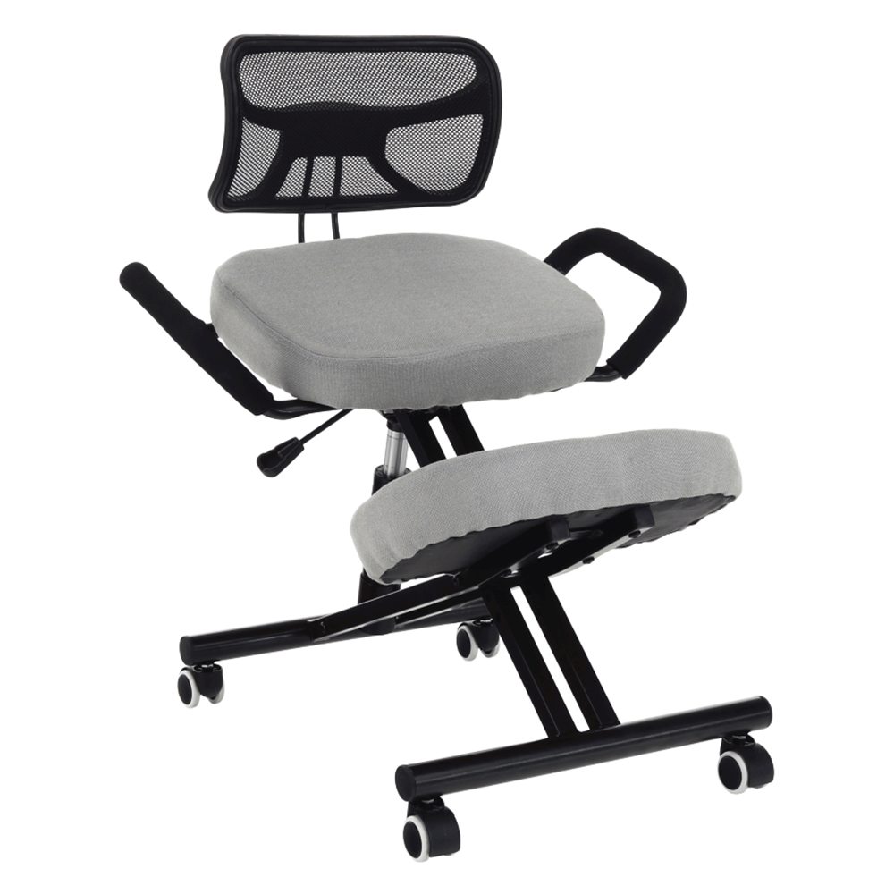 Scaun de ingenunchiere ergonomic RUFUS, gri-maro Taupe/negru