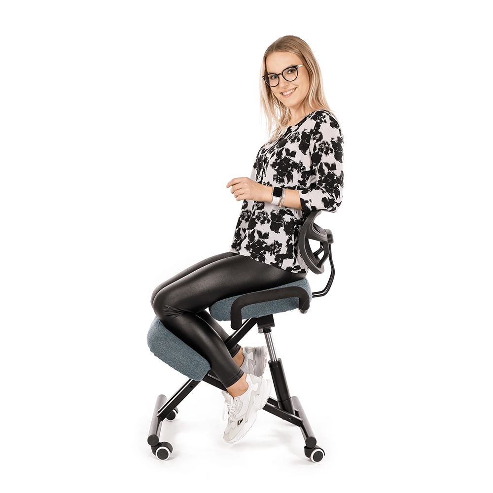 Scaun ergonomic tapitat RUFUS, vedere 3