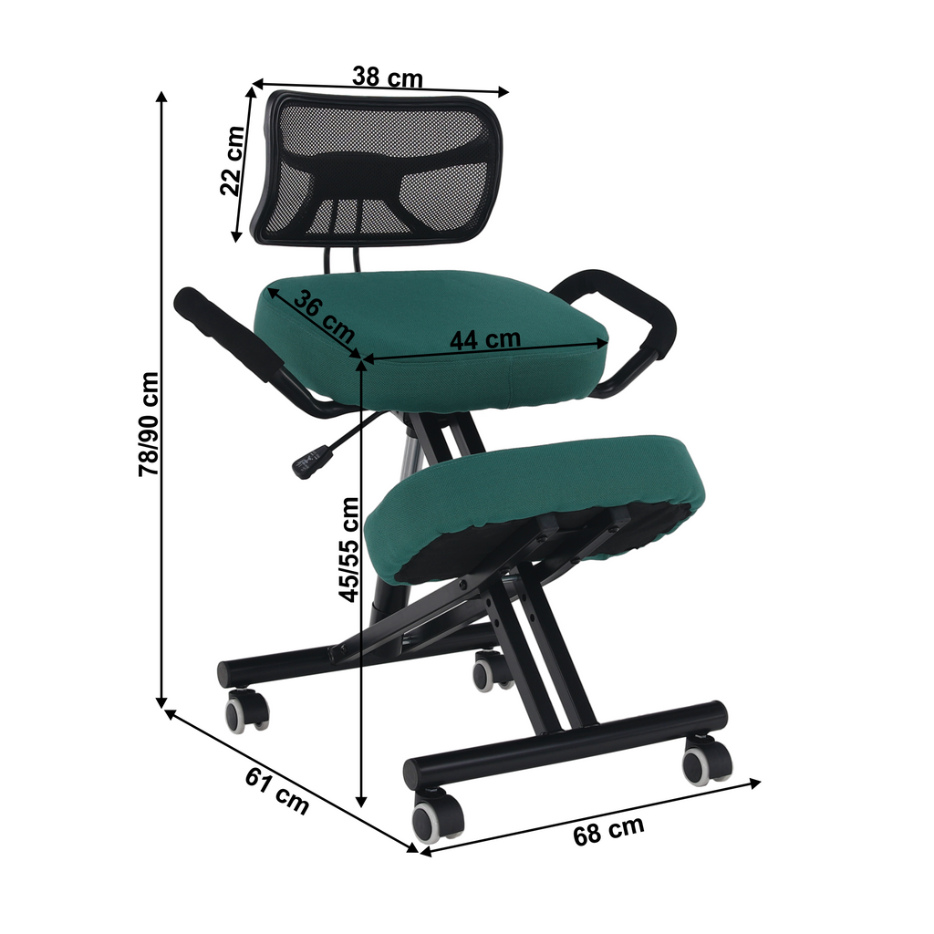 Scaun ergonomic tapitat RUFUS, vedere 10