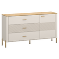 Comoda RUNOL 1D3S, casmir/stejar de piatra