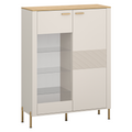 Vitrina joasa RUNOL 1D1W, casmir/stejar de piatra