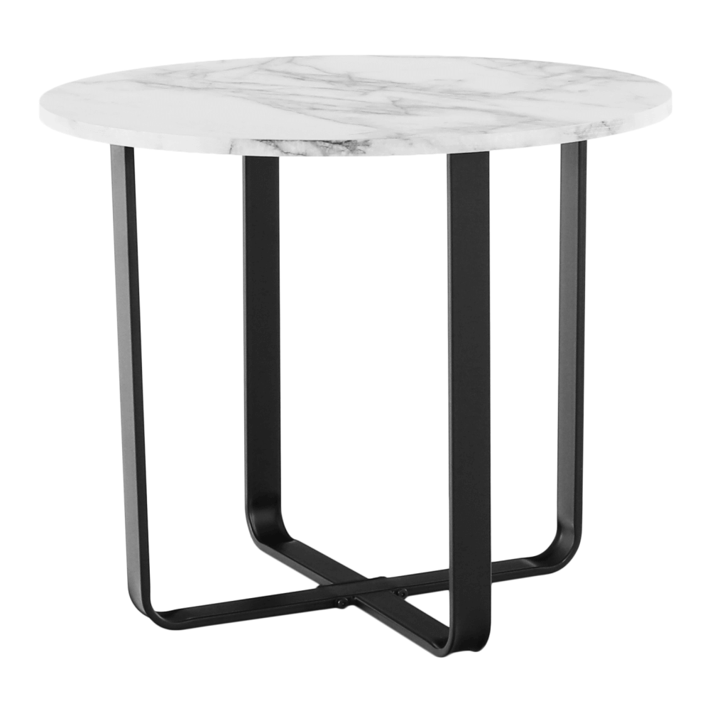 Masuta de cafea SALINO, marmura alb / negru