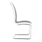 Scaun SALOMA, gri inchis / alb