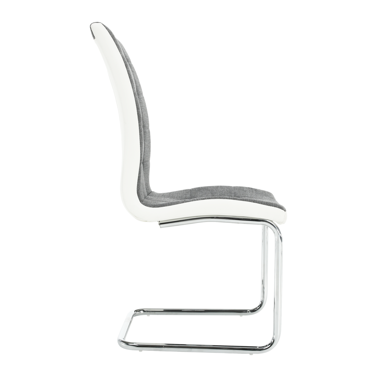 Scaun SALOMA, gri inchis / alb