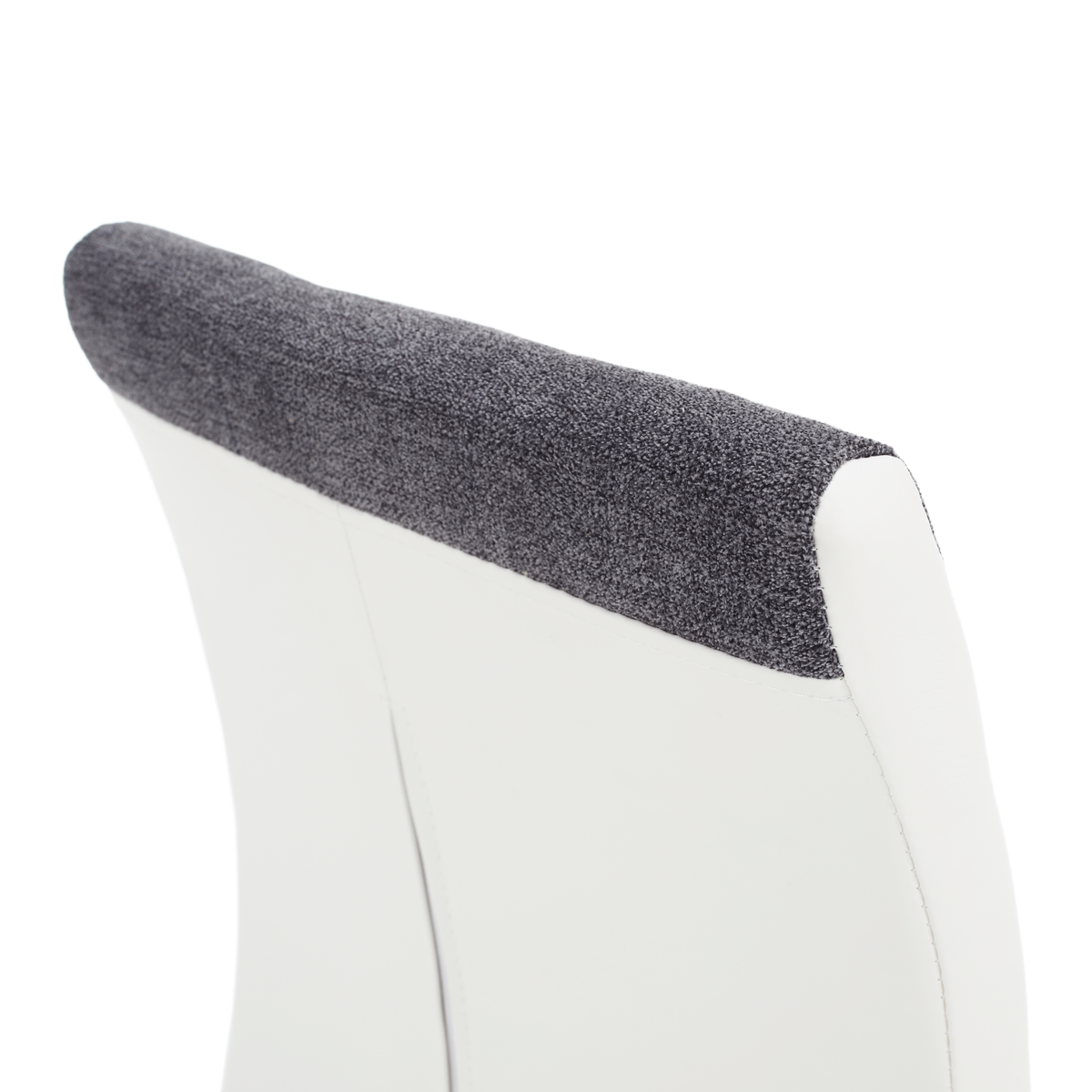 Scaun SALOMA, gri inchis / alb
