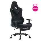 Scaun de birou/gaming SALOP, negru, tesatura Velvet, portanta 150 kg