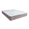 Saltea cu arcuri Bonell, alb, vedere din față