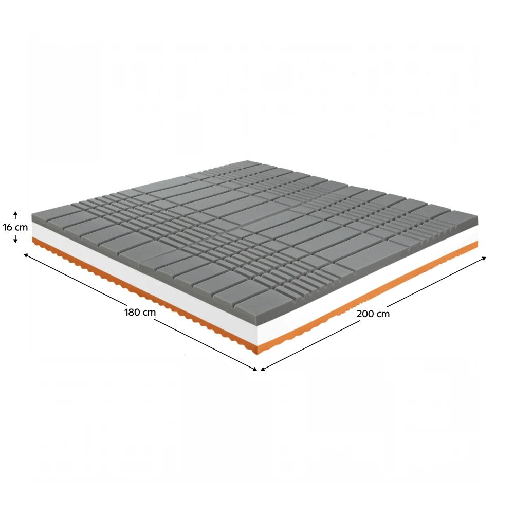 Saltea din spumă BE Kellen – schiță cu dimensiuni, imaginea 4