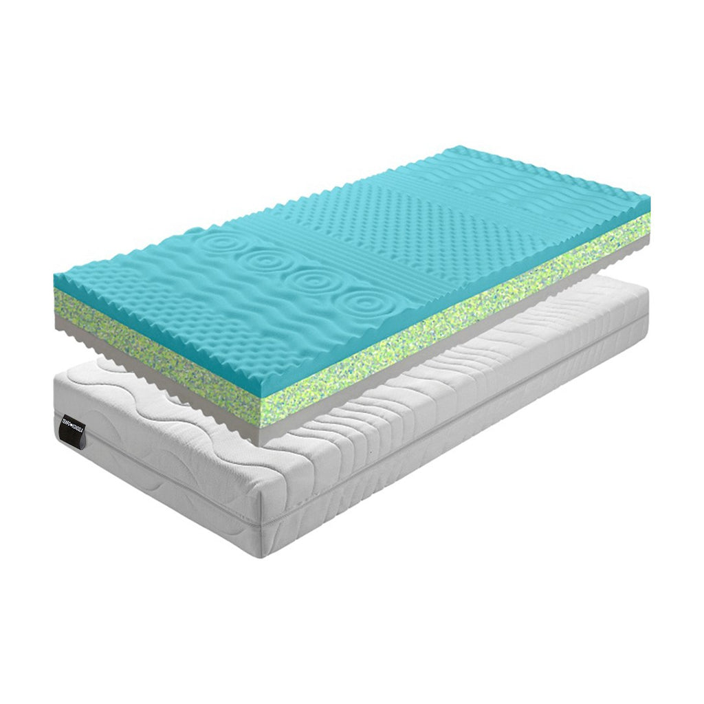 Saltea din spumă Katarina 10, alb, vedere din față