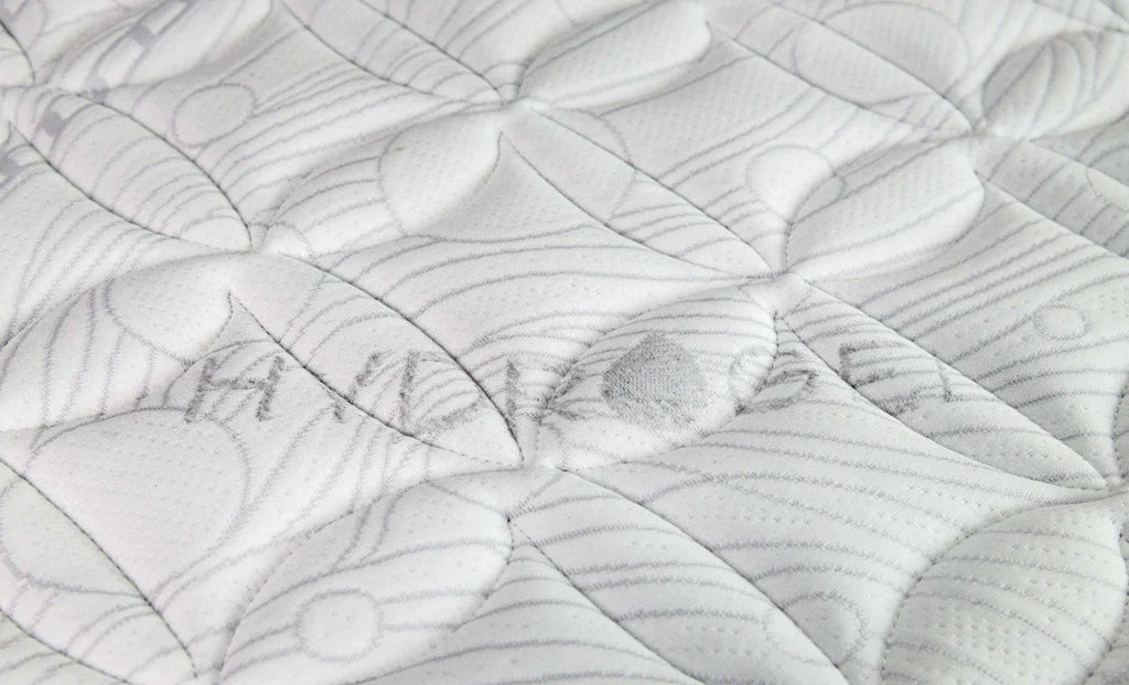 Saltea cu arcuri pocket, alb / gri, Hidrogel Pocket