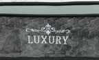 Saltea cu arcuri pocket, alb / gri, Luxury Pocket