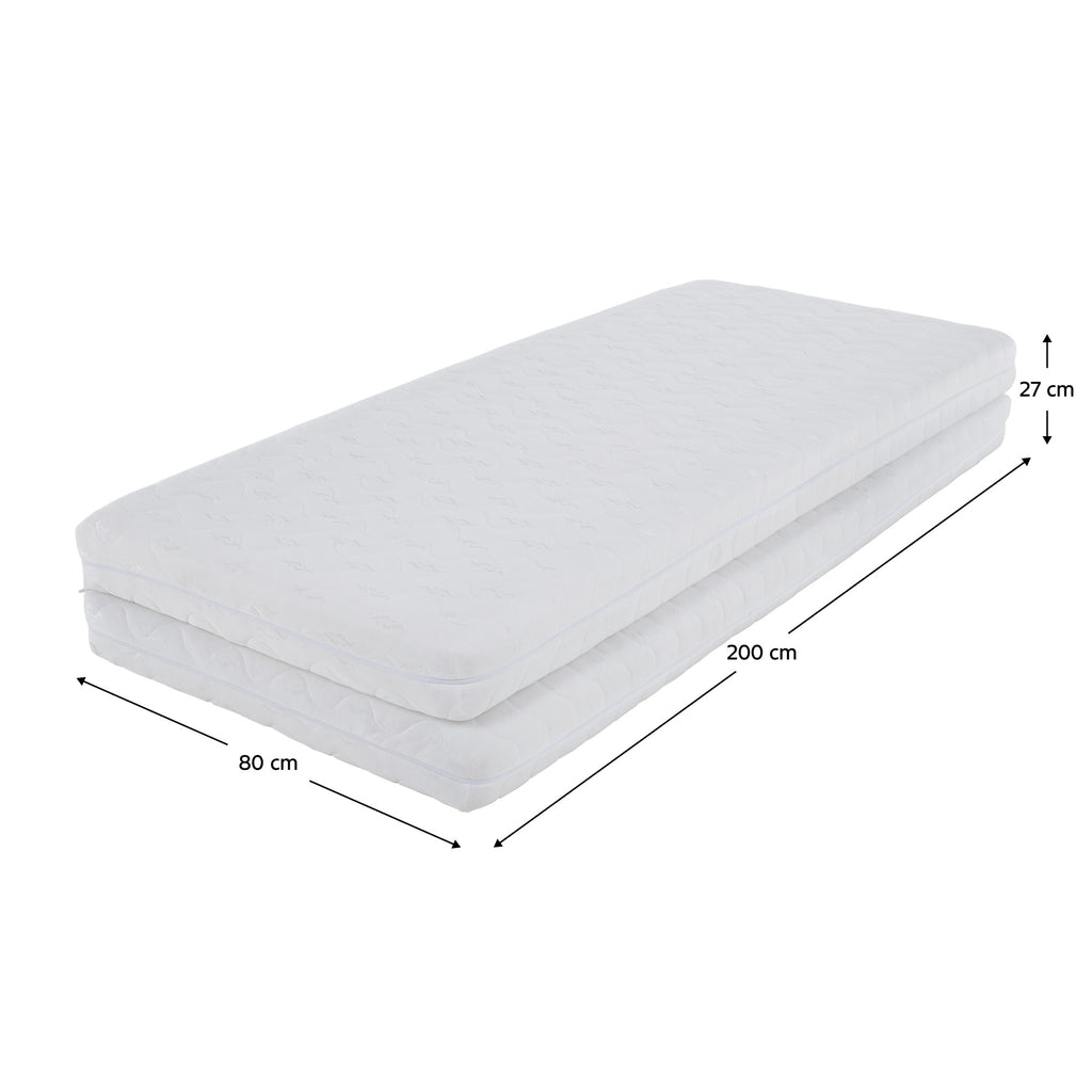 Saltea pliabilă Melk – schiță cu dimensiuni