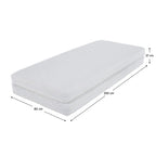 Saltea pliabilă Melk – schiță cu dimensiuni