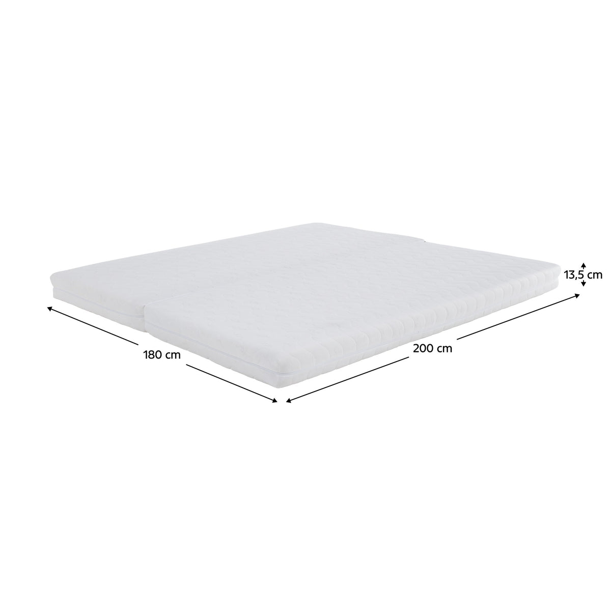Saltea pliabilă Melk – schiță cu dimensiuni, imaginea 2
