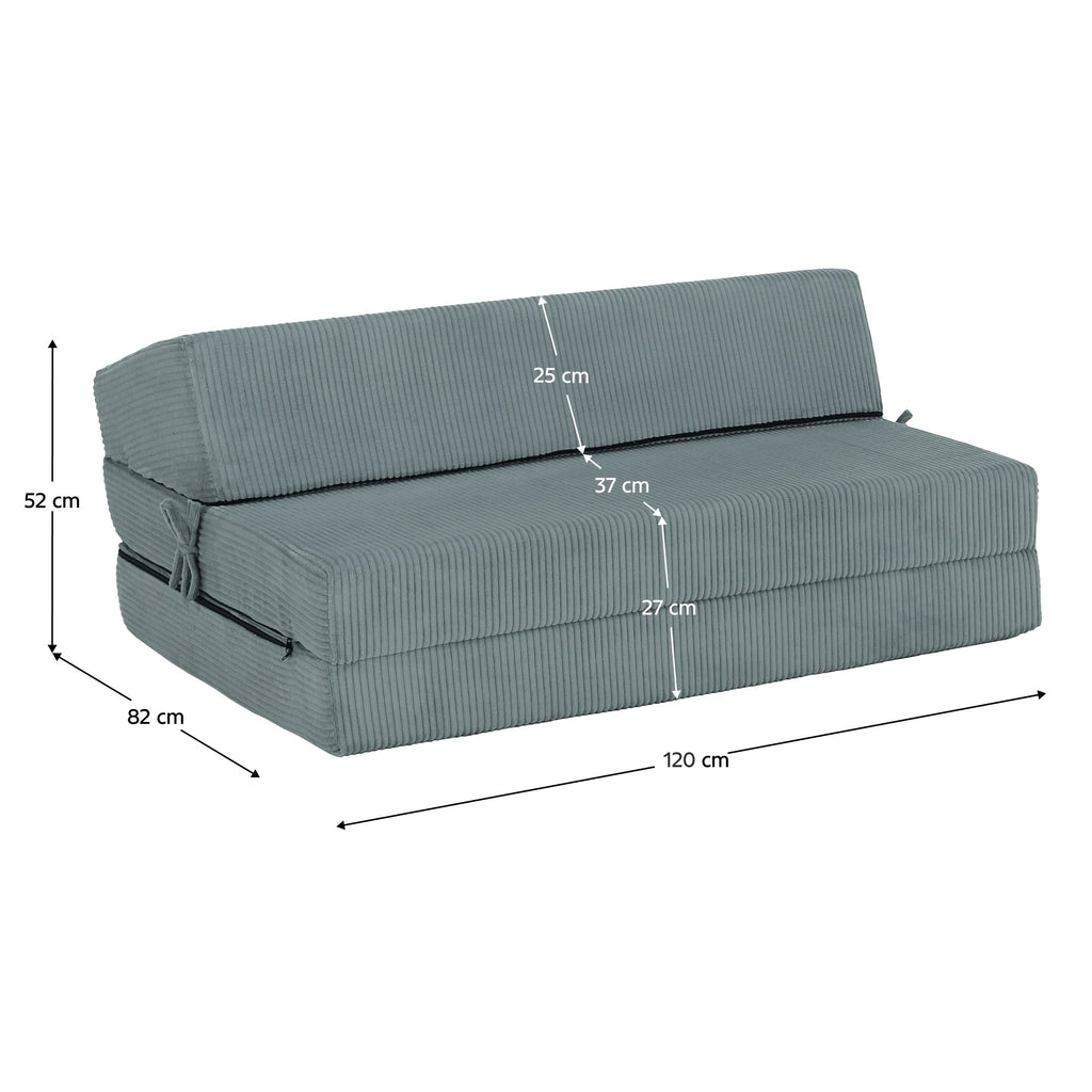 Saltea pliabilă Vedis – schiță cu dimensiuni
