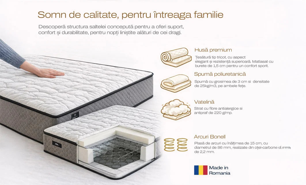 Saltea, alb / gri, Silver