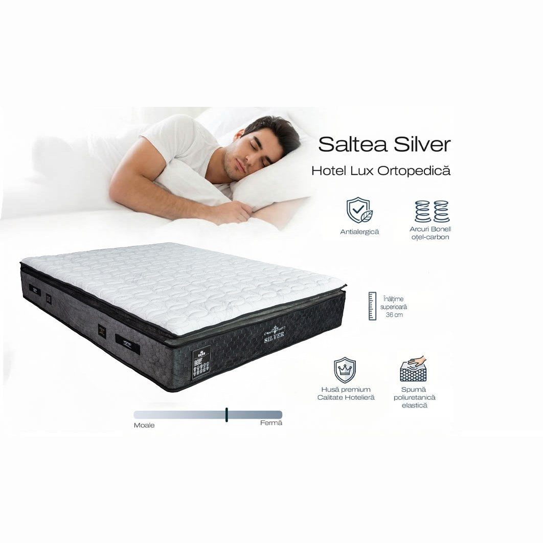 Saltea Silver – schiță cu dimensiuni