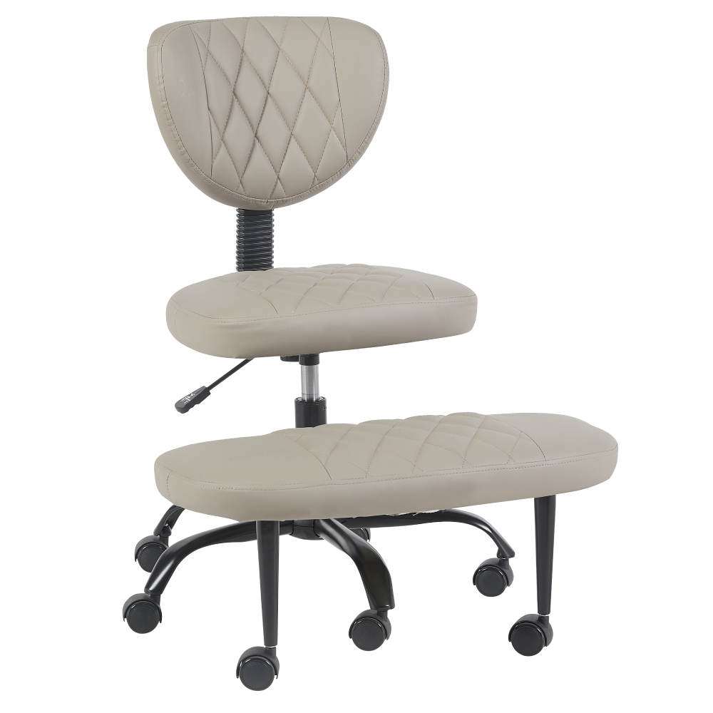 Scaun kneeling SAMER, gri maro / negru