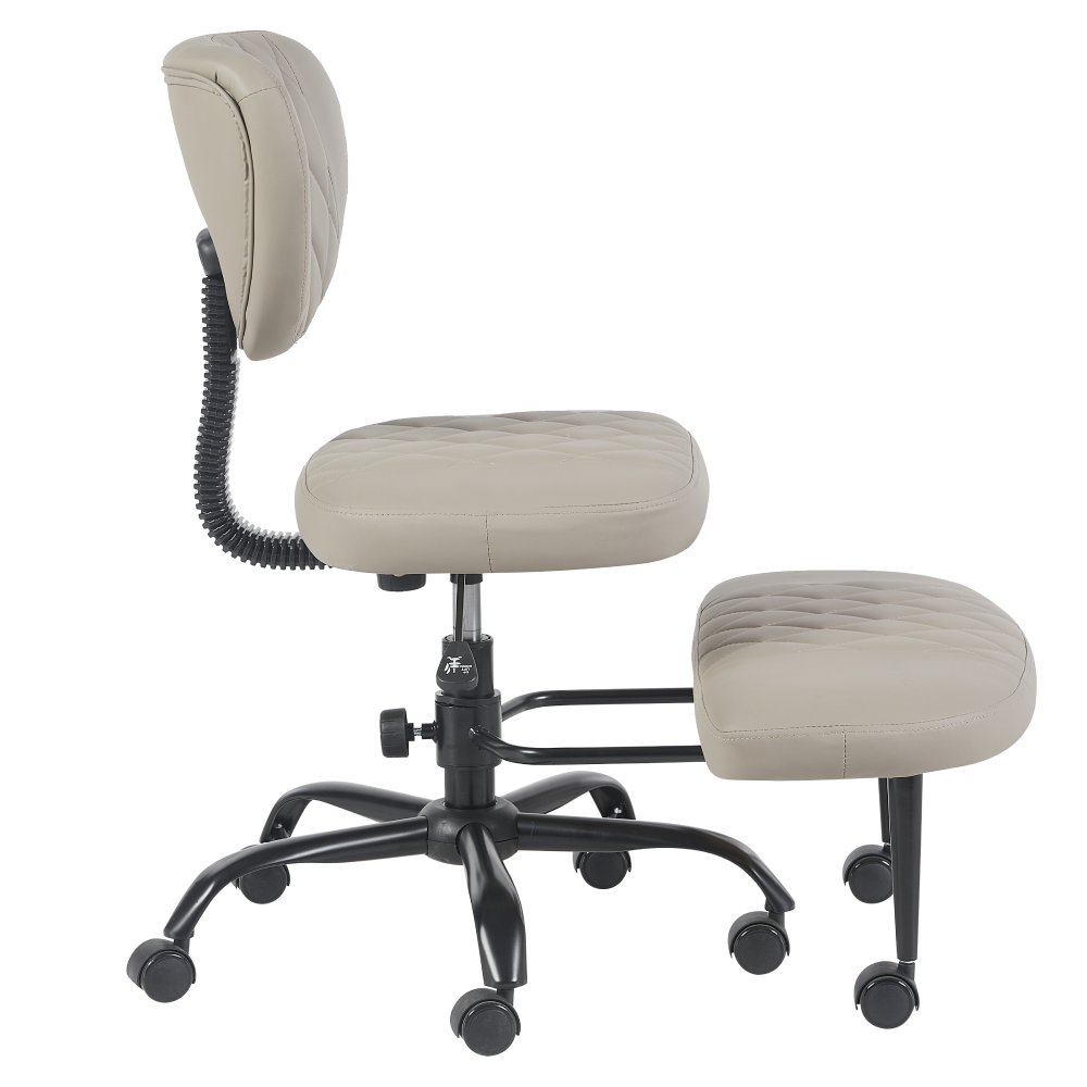Scaun kneeling SAMER, gri maro / negru