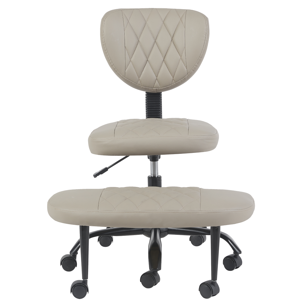 Scaun kneeling SAMER, gri maro / negru
