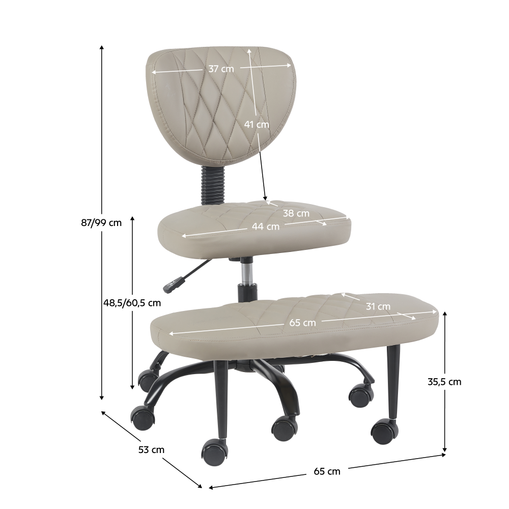 Scaun ergonomic reglabil SAMER, vedere 6