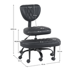Scaun ergonomic reglabil SAMER, vedere 3