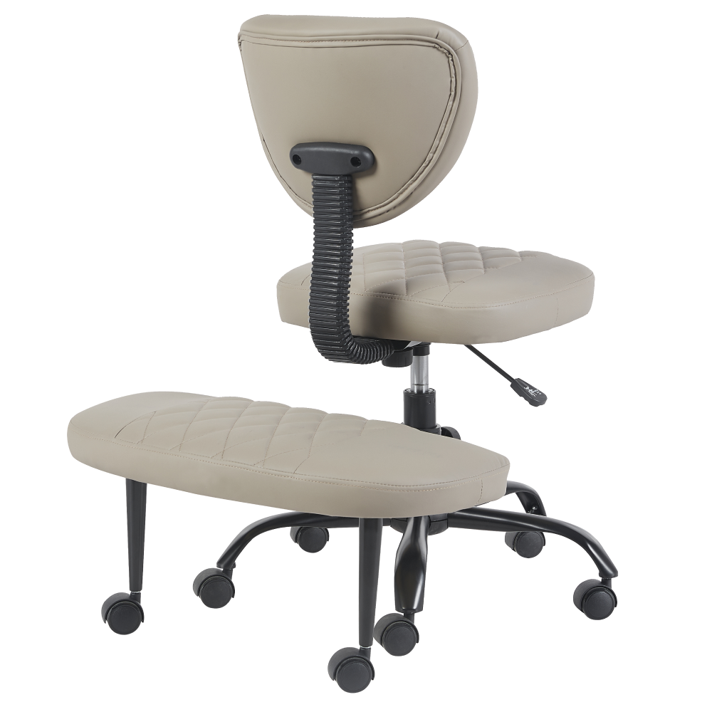 Scaun kneeling SAMER, gri maro / negru