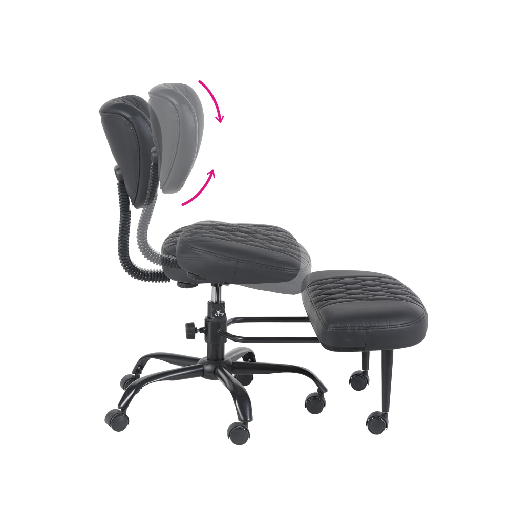 Scaun kneeling SAMER, negru