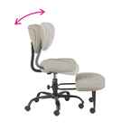 Scaun kneeling SAMER, gri maro / negru