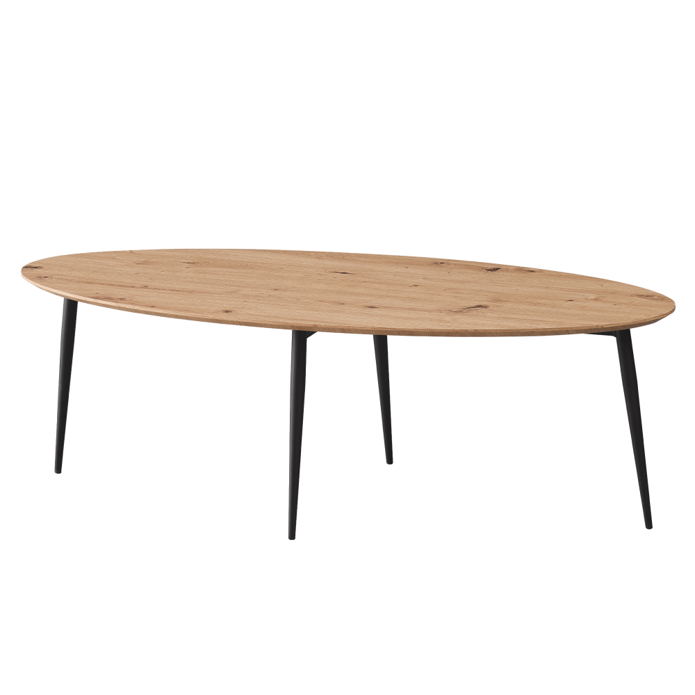 Masuta de cafea SANAM, stejar artisan/neagra