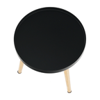 Masuta auxiliara SANSE, negru / natural