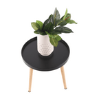 Masuta auxiliara SANSE, negru / natural