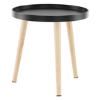 Masuta auxiliara SANSE TYP 2, negru/natural