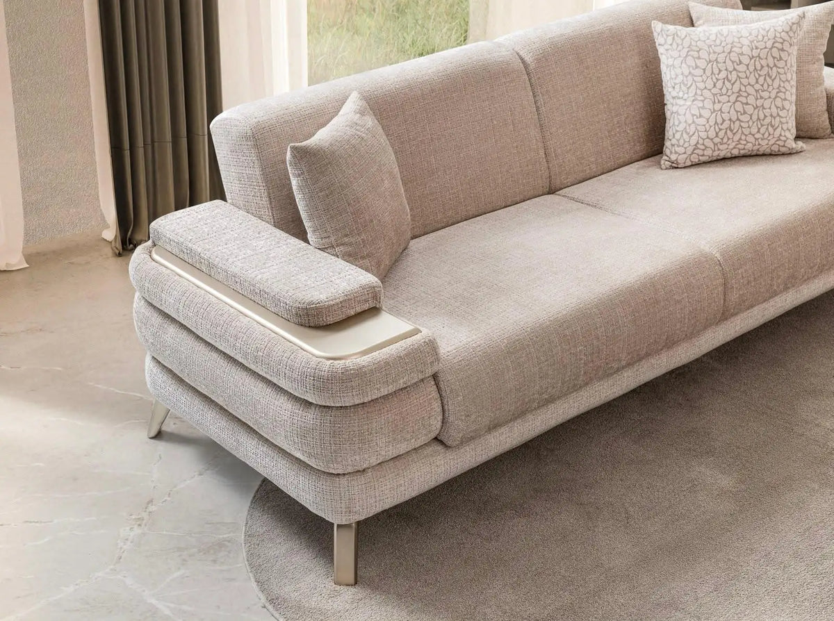 Canapea, extensibila 3 locuri Boucle Santa – Maxinova (imaginea 3)