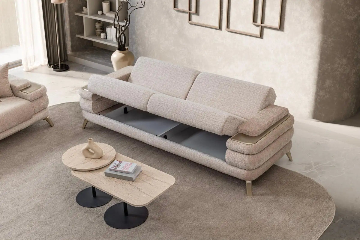 Canapea, extensibila 3 locuri Boucle Santa – Maxinova (imaginea 2)
