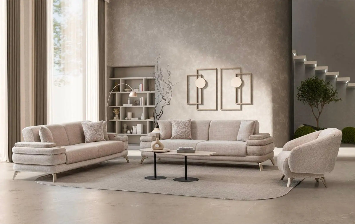 Fotoliu modern Boucle Santa – Maxinova (imaginea 2)