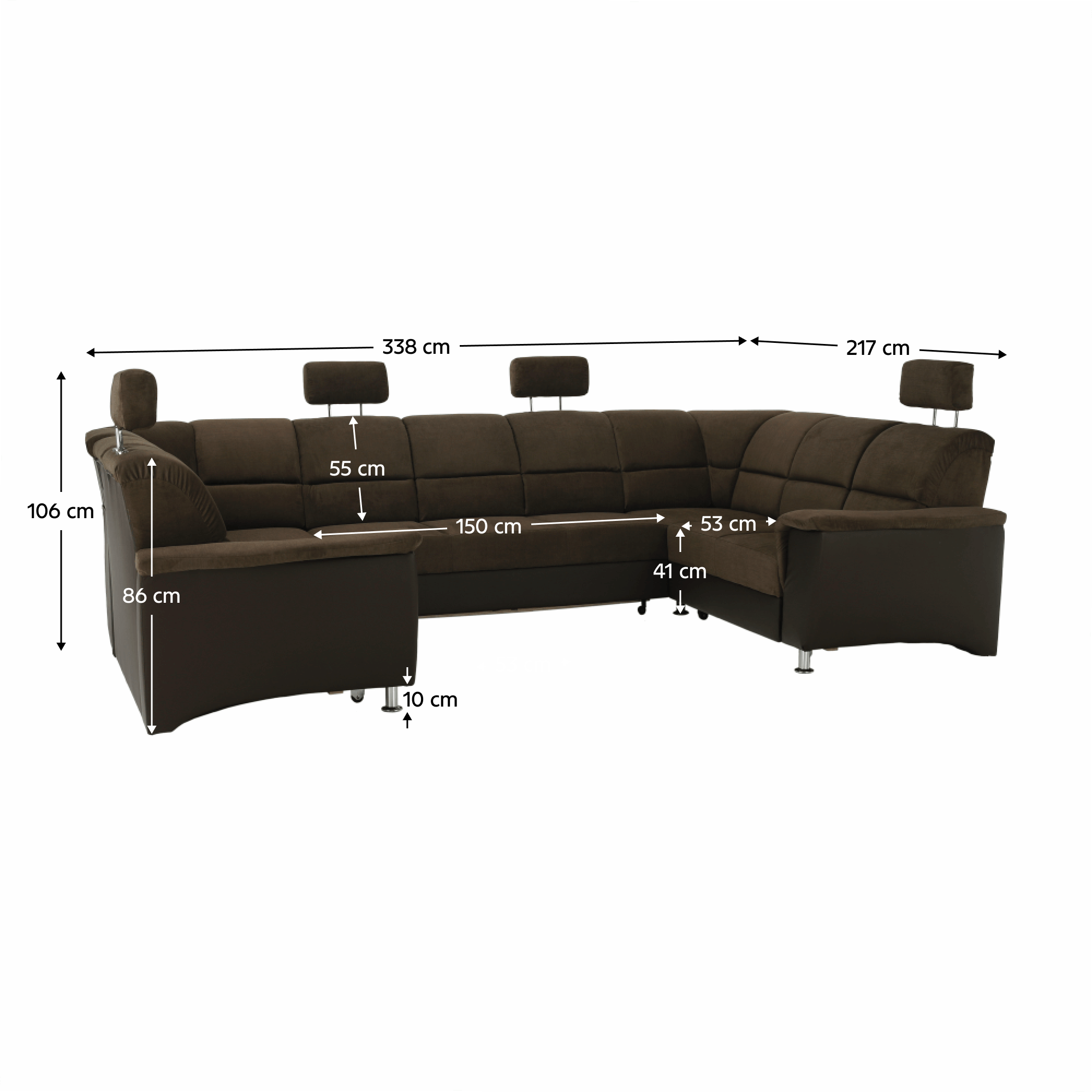 Coltar in forma de U extensibil SANTIAGO MARE, vedere 3
