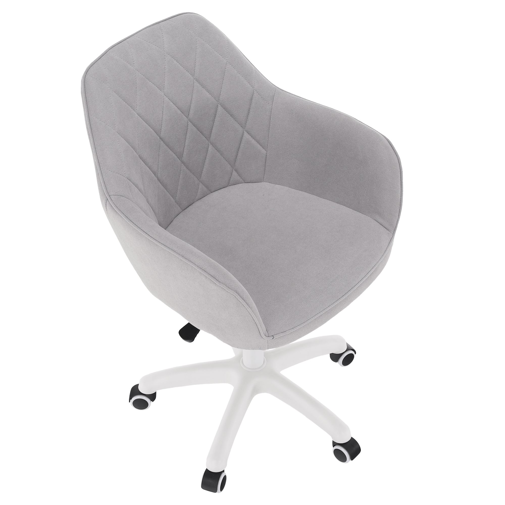 Fotoliu de birou SANTY, gri / alb