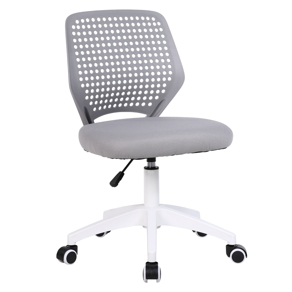 Scaun pivotant SATOZ, gri/alb